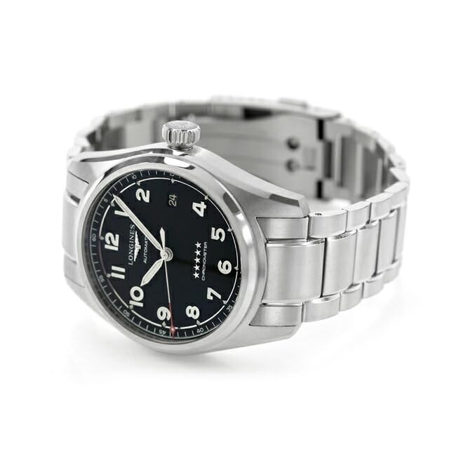 LONGINES Spirit L3.810.4.53.9 Black Stainless Steel Men’s Watch New in Box
