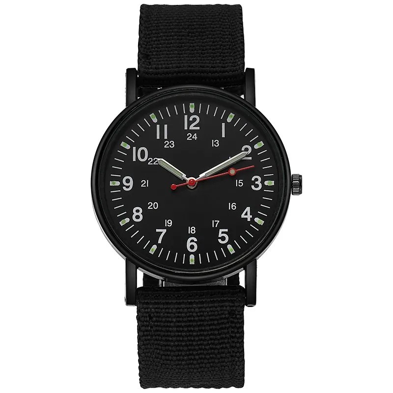 Military Watch Army Durable Water Proof Luminous 24Hours Dial Nylon Strap USA