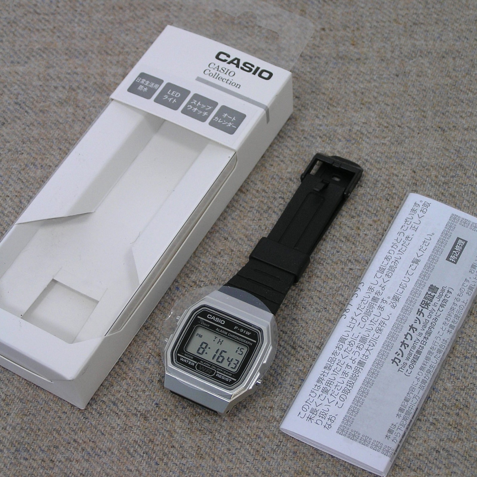 UK STOCK CASIO F-91WM-7AJH Japan Exclusive Digital Watch Classic Imported Model