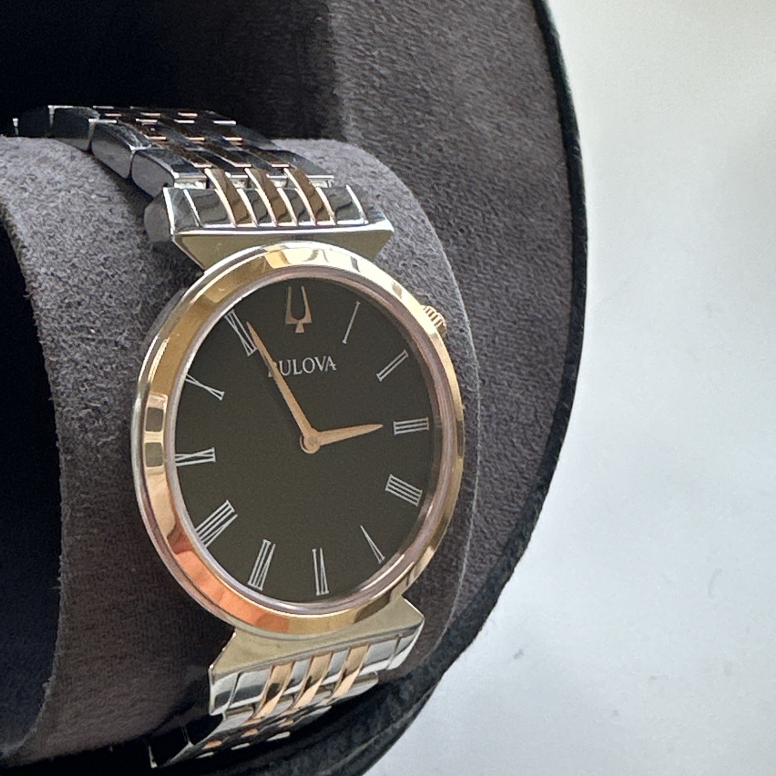 Bulova Regatta Women’s Quartz Silver Rose Gold Watch 30MM 98L265