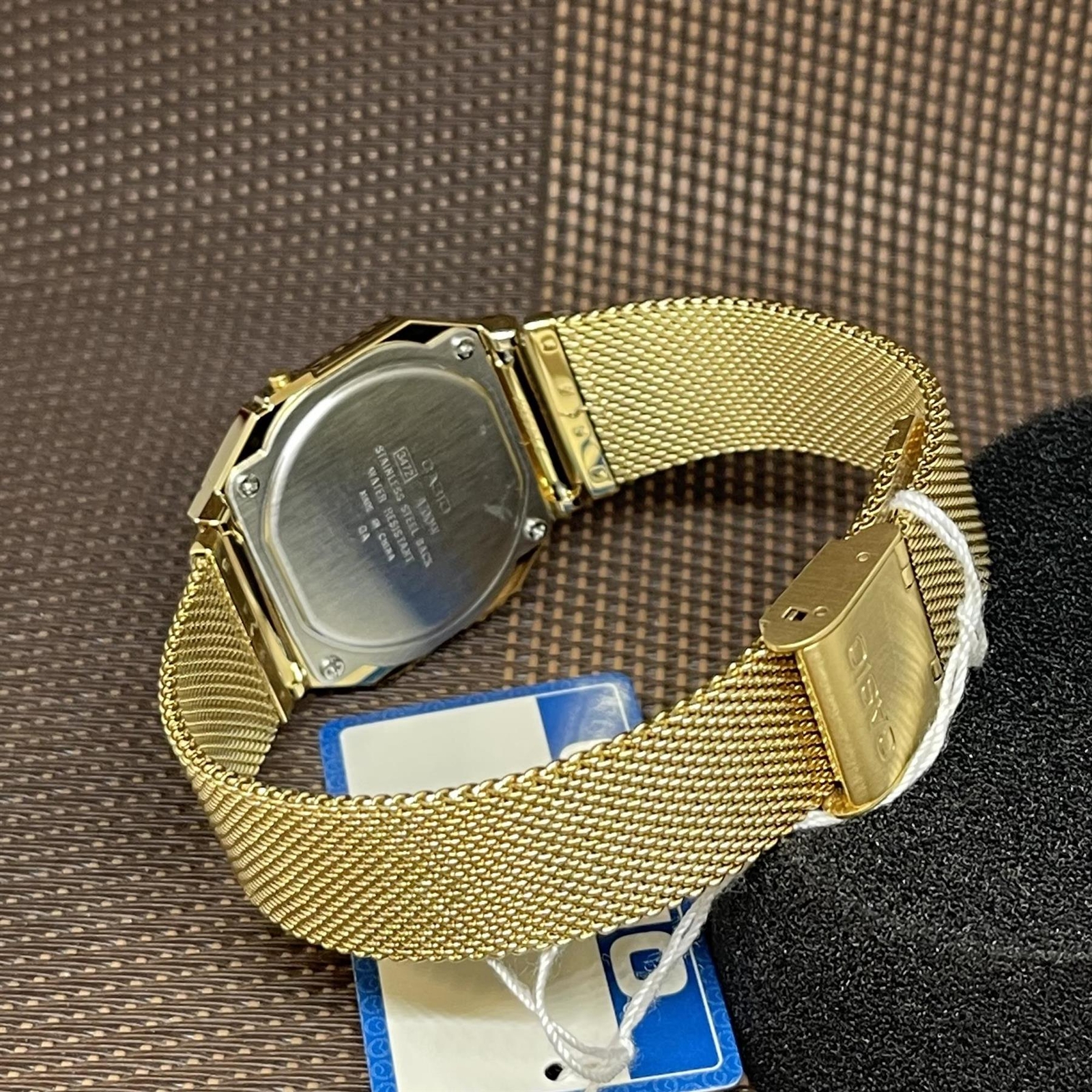 Casio A700WMG-9A Vintage Series Gold Stainless Steel Mesh Band Digital Watch