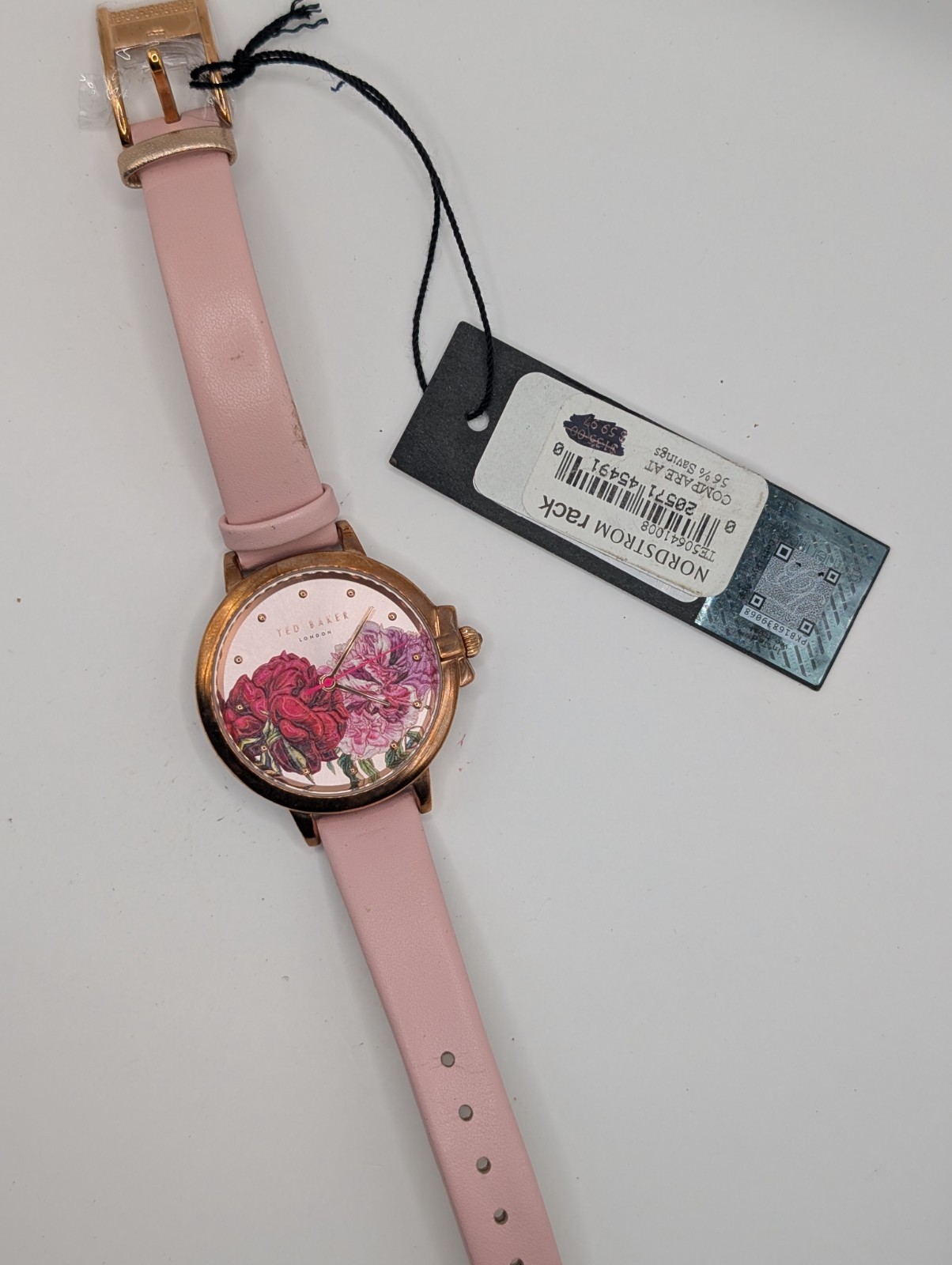 Ted Baker Phylipa Ladies Silver Dial Floral 38mm Watch New w tag