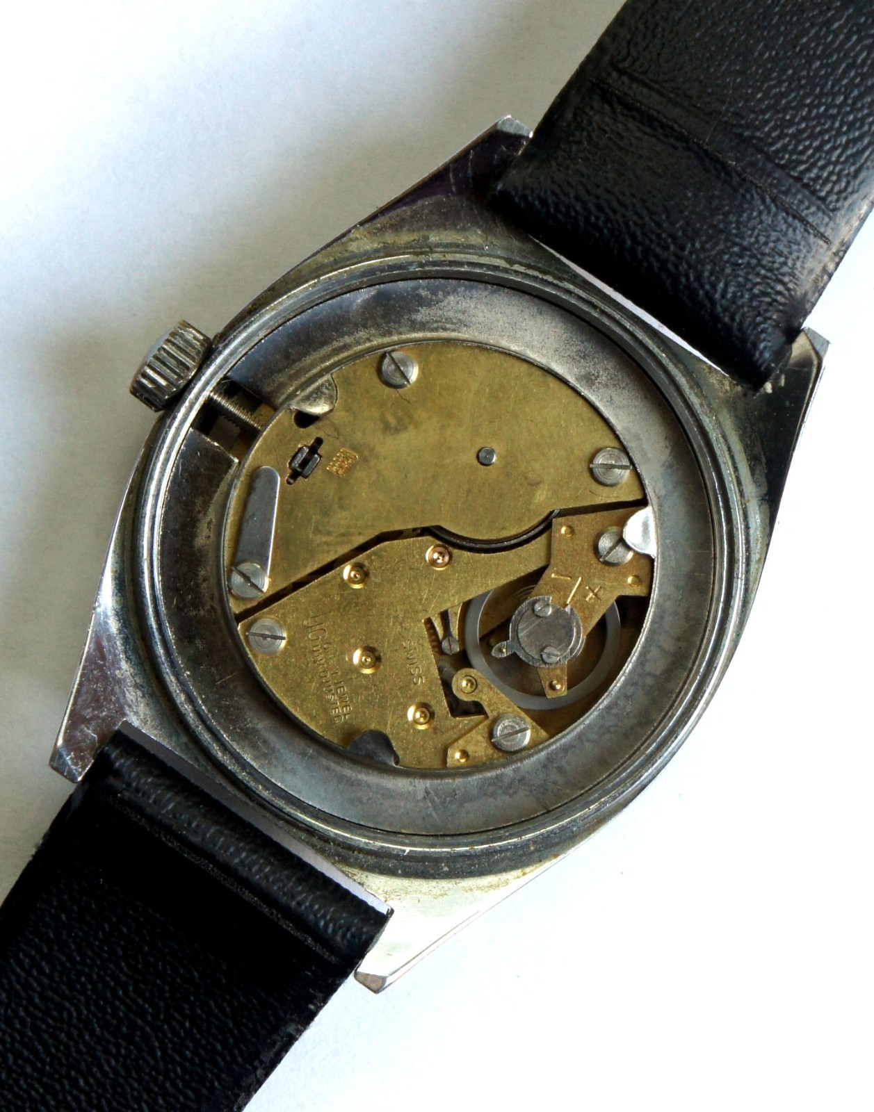 Vintage O.M.G.S. TIME Swiss Mechanical Mens Watch 1-Jewel Serviced Runs Perfectl
