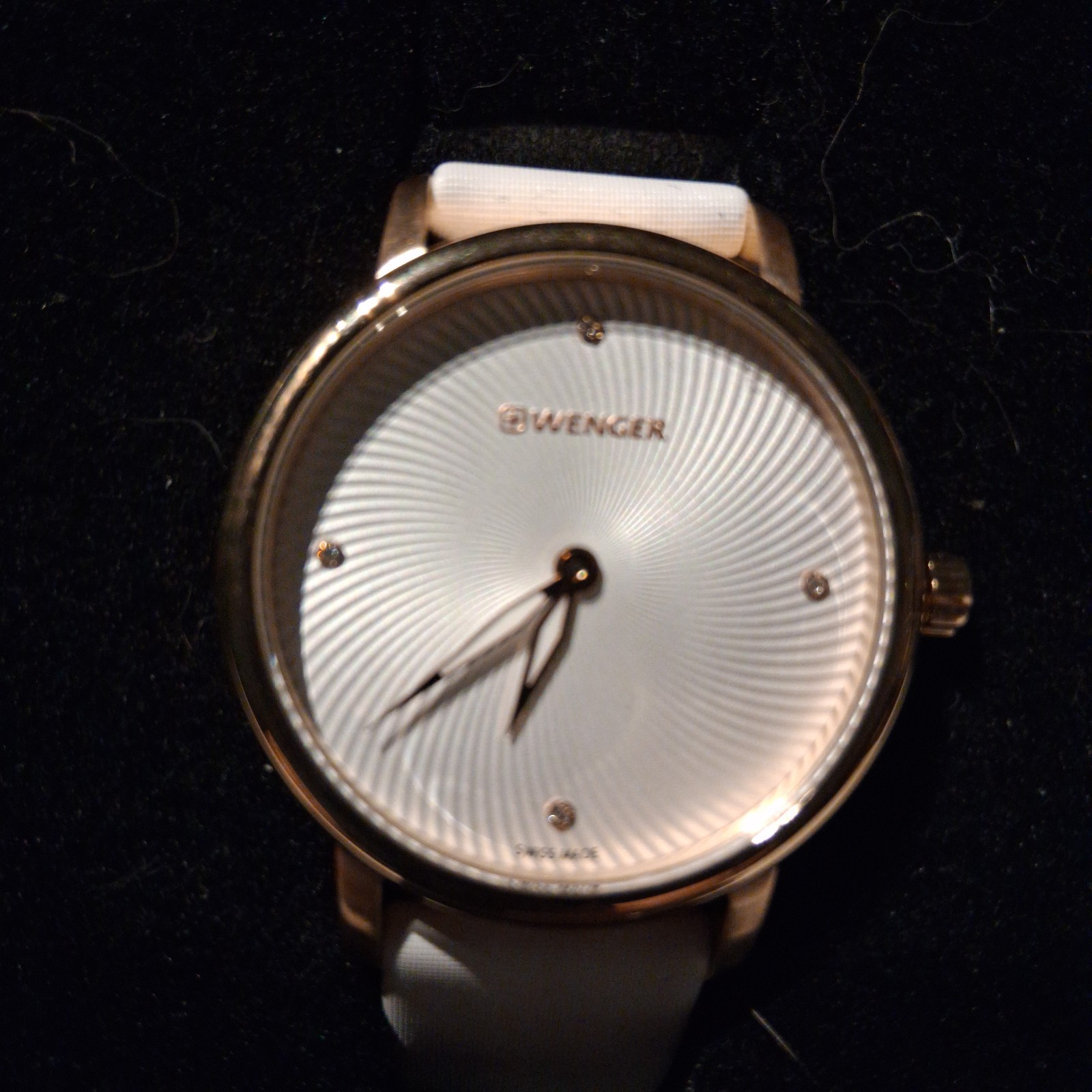 Wenger Urban Donnissima White Satin Ladies Watch 01.1721.101