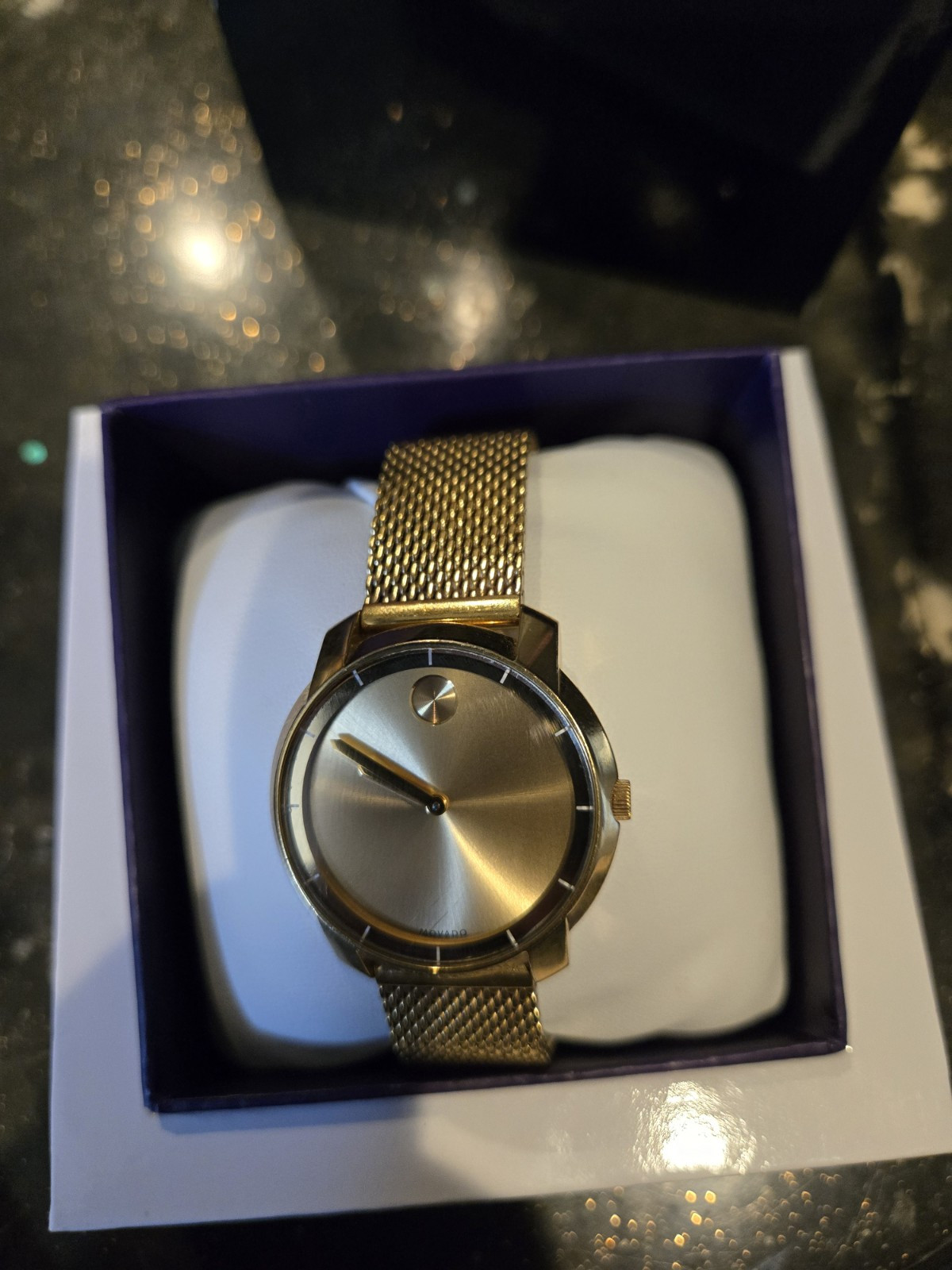 Movado BOLD 34 mm Gold Plated 3 ATM Women’s Wristwatch