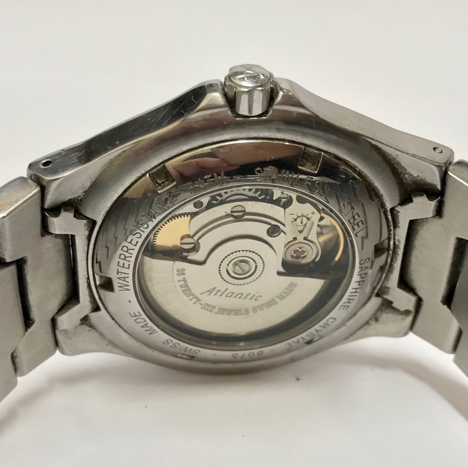 ATLANTIC 8075 Mariner Automatic Mens Watch 37mm AUTOMATIC Bracelet