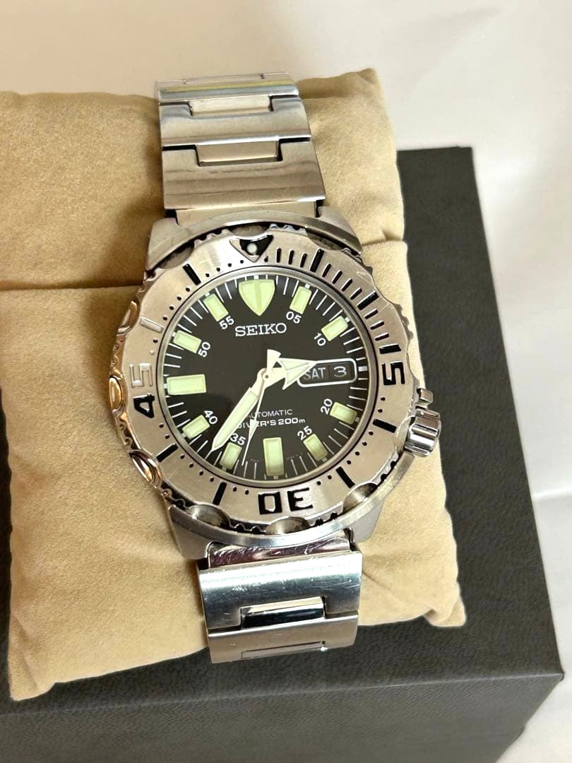 [FULL SET] SEIKO Black Monster SKX779KC 1st Gen Automatic 7S26 BOX TAG Mint-