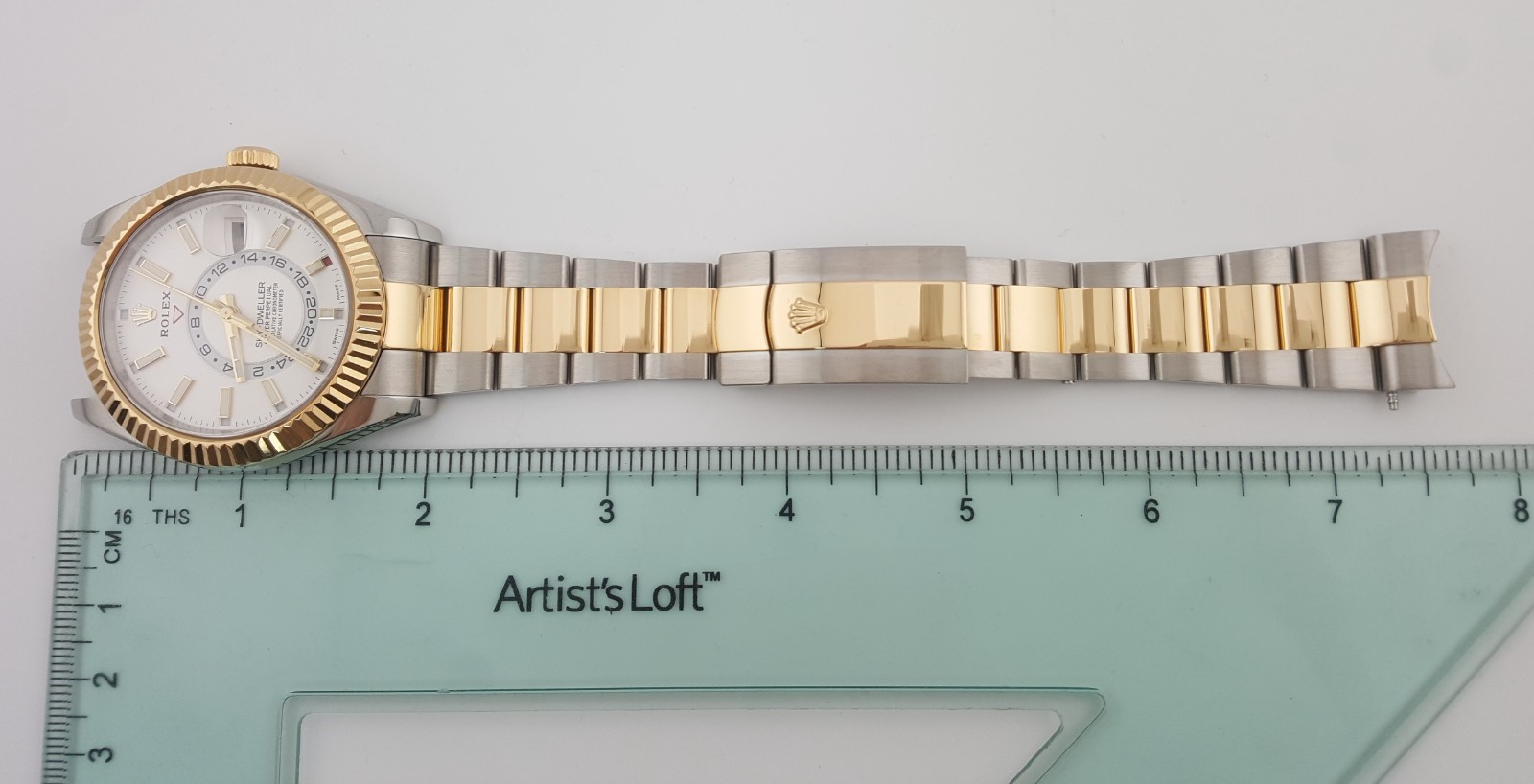 Rolex Sky-Dweller 326933 42 mm Oyster SS & 18K Yellow Gold White Dial W/ Box
