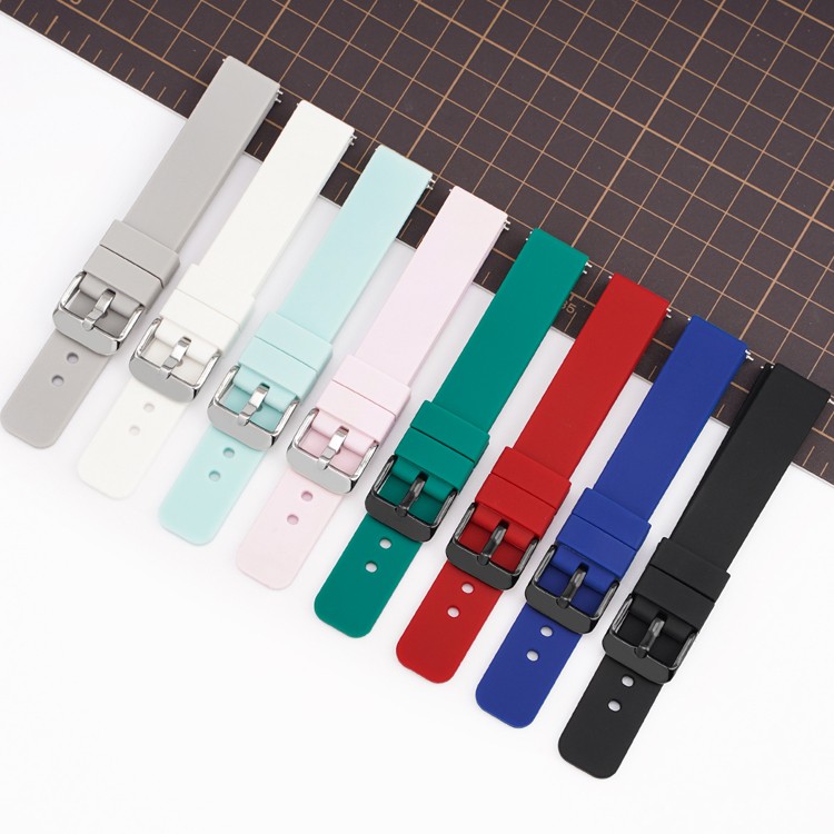 Perfect Replacement Strap For Your Watch Silicone Stainless Steel Metal Buckle