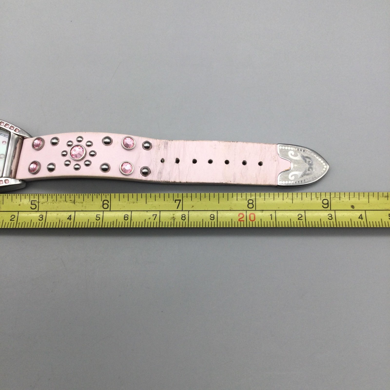 Montana Womens Watch 28mm Pink Crystals Breast Cancer Awareness New Battery