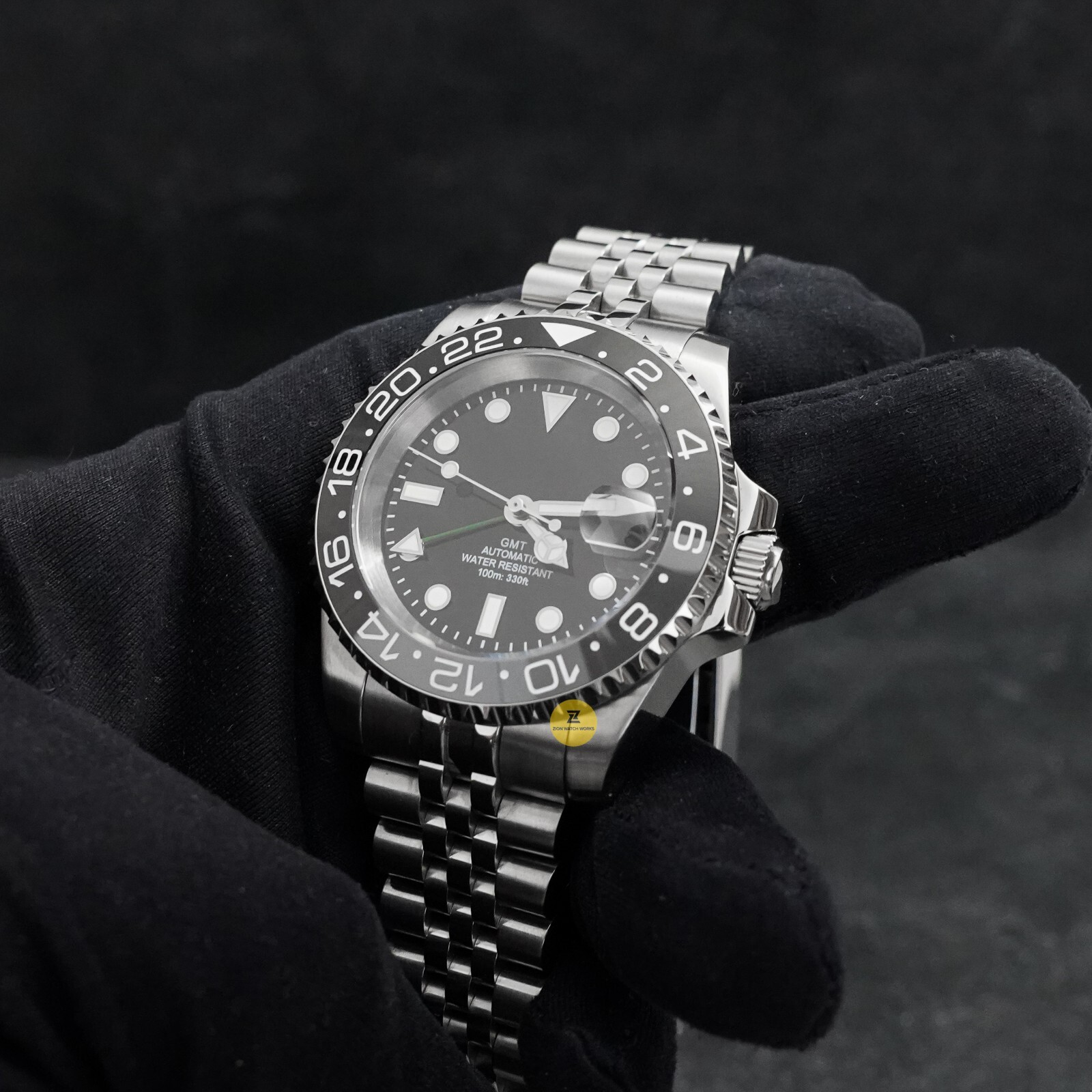 40mm “Bruce” Custom Sub Date Style Mod Watch NO LOGO w/ NH35 Automatic Movement