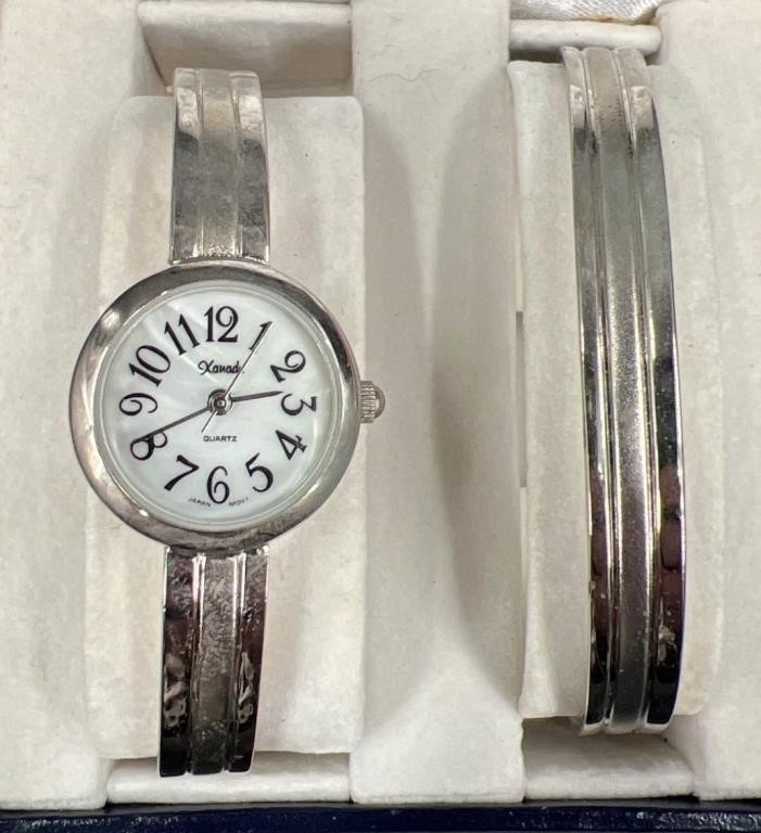 Xanadu Magnetic Bracelet & Bangle Watch Set New in box