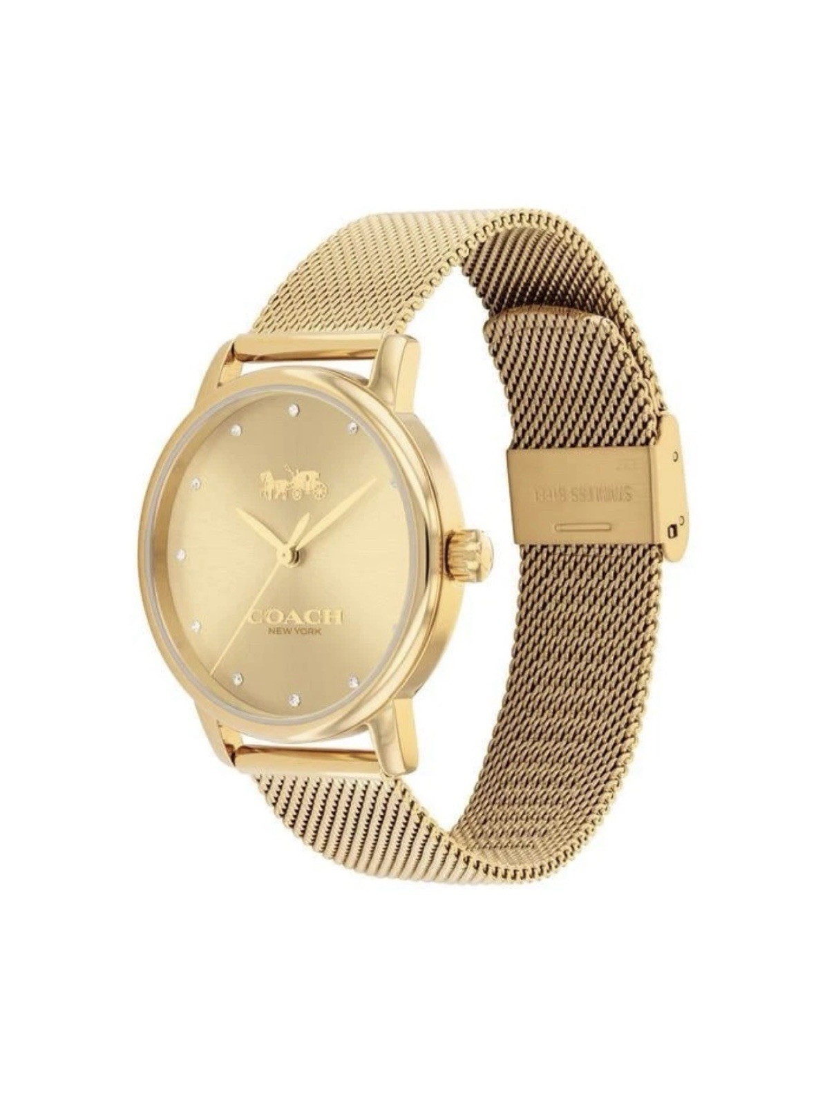 COACH Grand Women’s Watch, 36mm 14504431 Gold Mesh