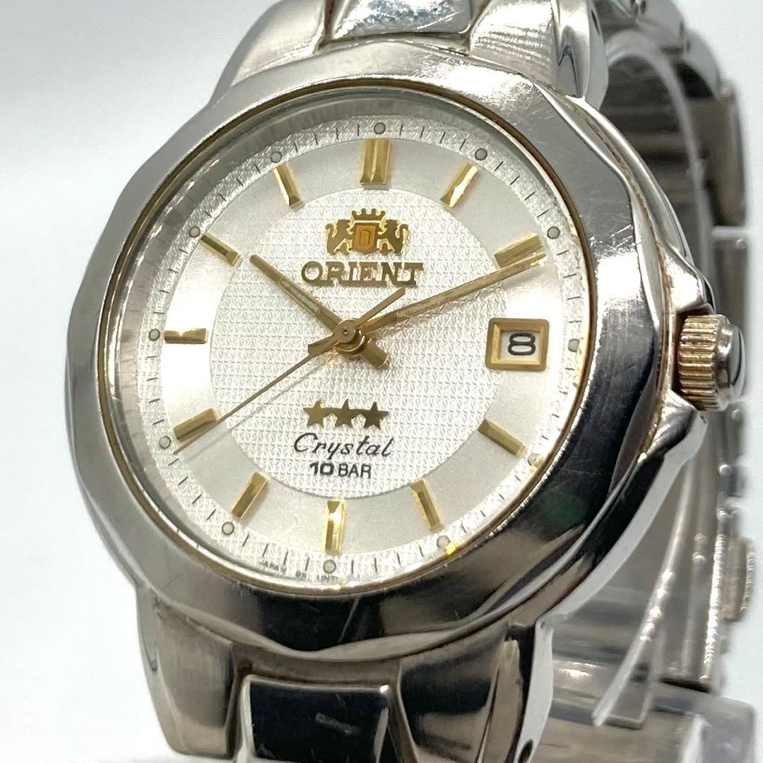 Orient Three Star Crystal Quartz Watch Wrist 16cm 6.3in Case 36.8mm
