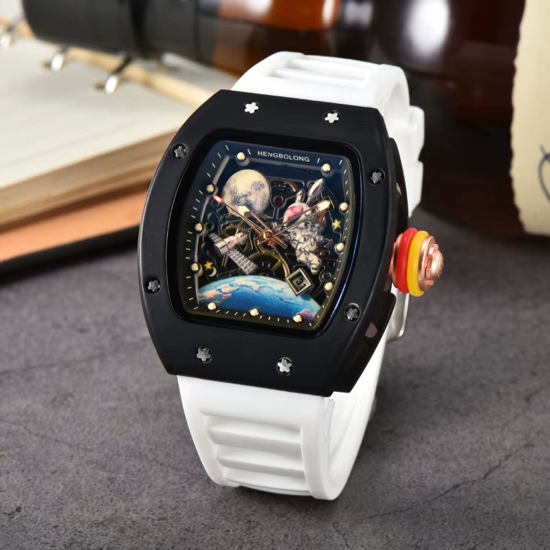 Fashion Tonneau Men Watch Luxury Luminous Waterproof Date Sport Quartz Watches M