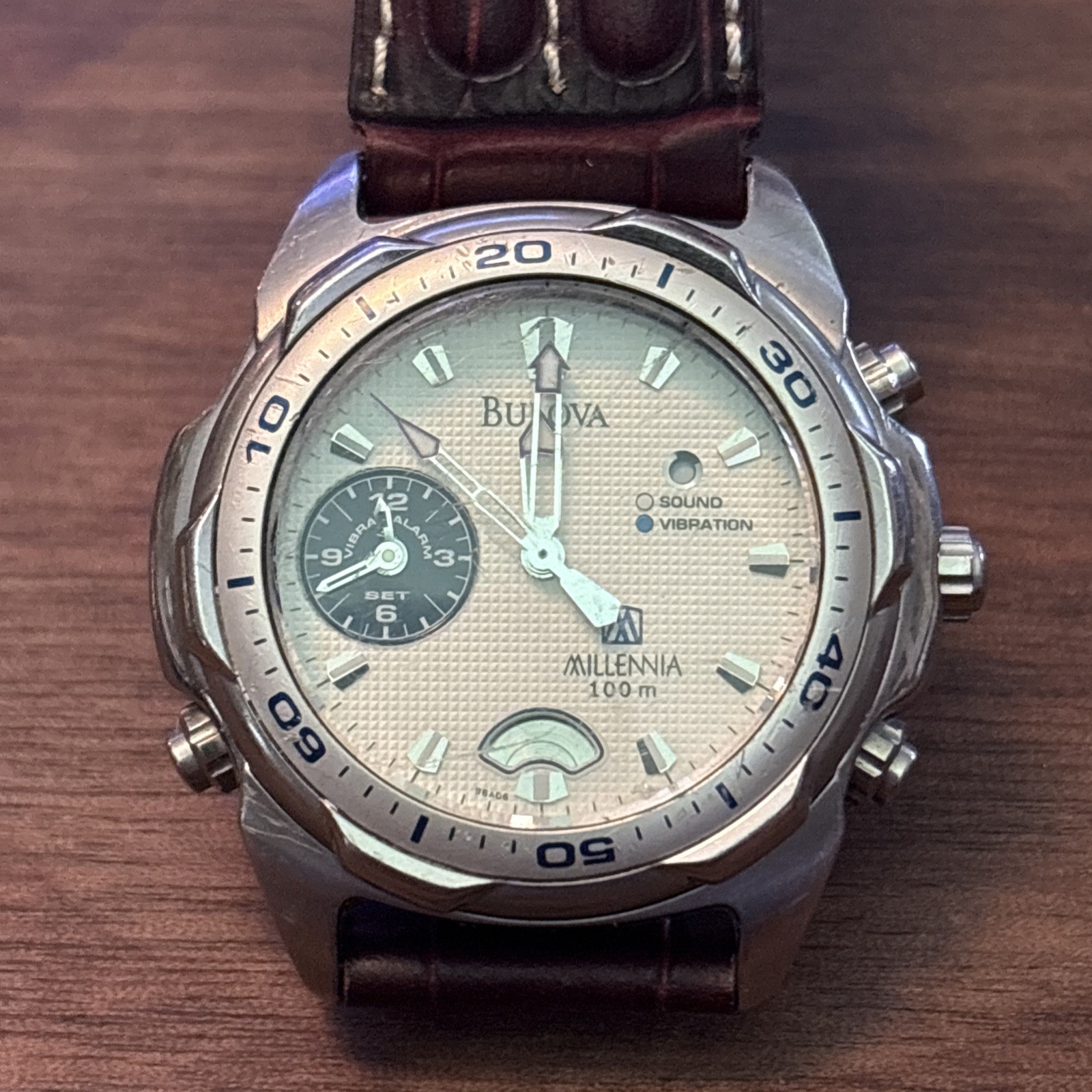 Bulova Men’s Millennia Quartz Chronograph Silver Stainless Steel Watch 41mm
