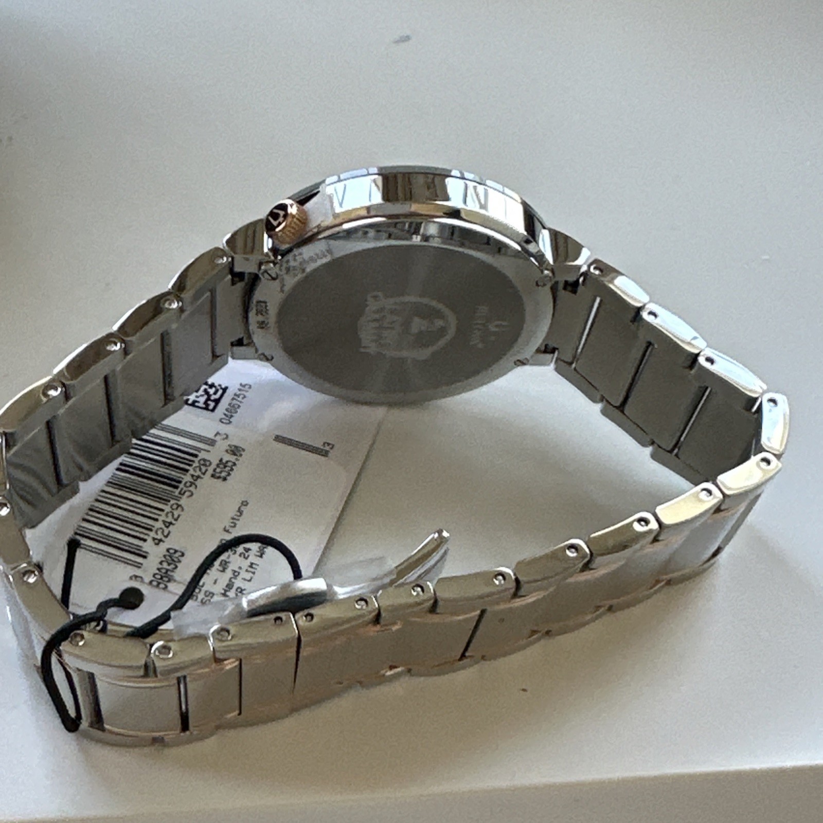 Bulova Men’s Modern Quartz Luminous Silver Stainless Steel Watch 42 MM 98A309