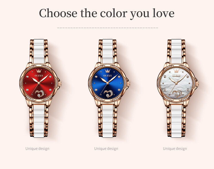 OLEVS Waterproof Luminous Diamonds Dials Automatic Mechanical Watch Women’s
