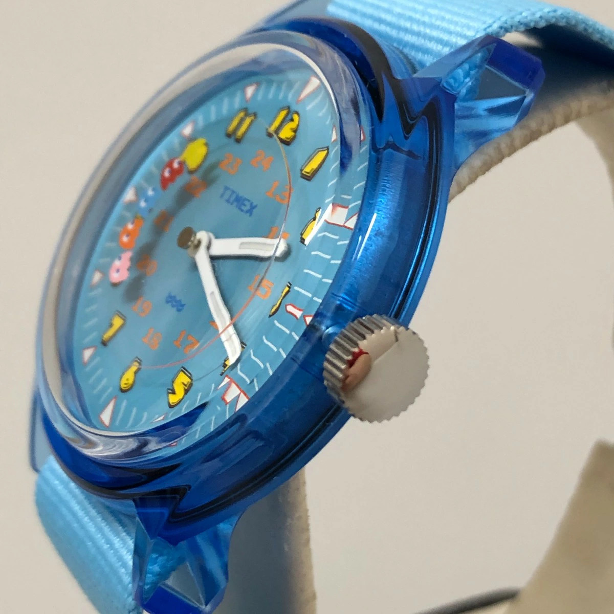 Timex x Pac-Man Camper TW2V94000 Quartz Watch Blue Nylon Strap LTD Edition ARank