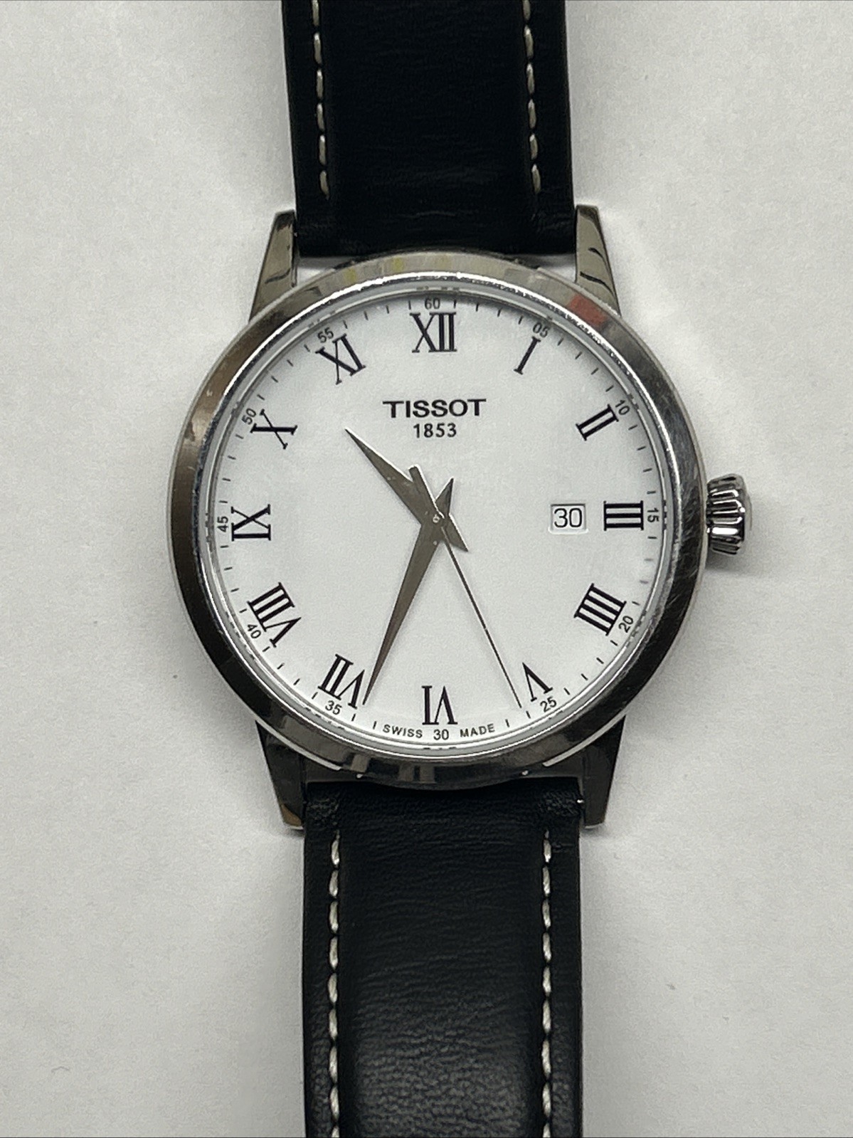 Tissot Classic Dream 42mm Leather Strap Watch Men 42mm Swiss Made Sapphire