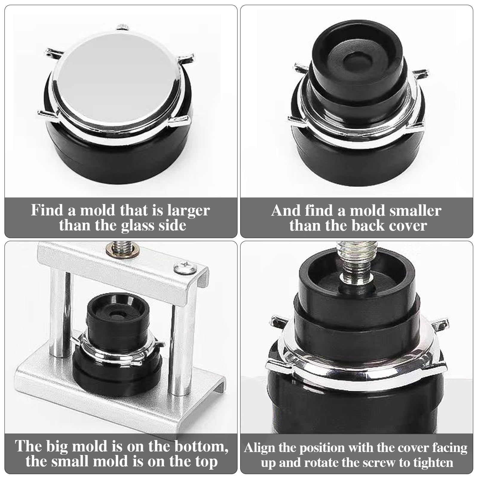 J6&H6 Watch Press Tool Set,Watch Back Case Closer for Closing the Cover , Watche