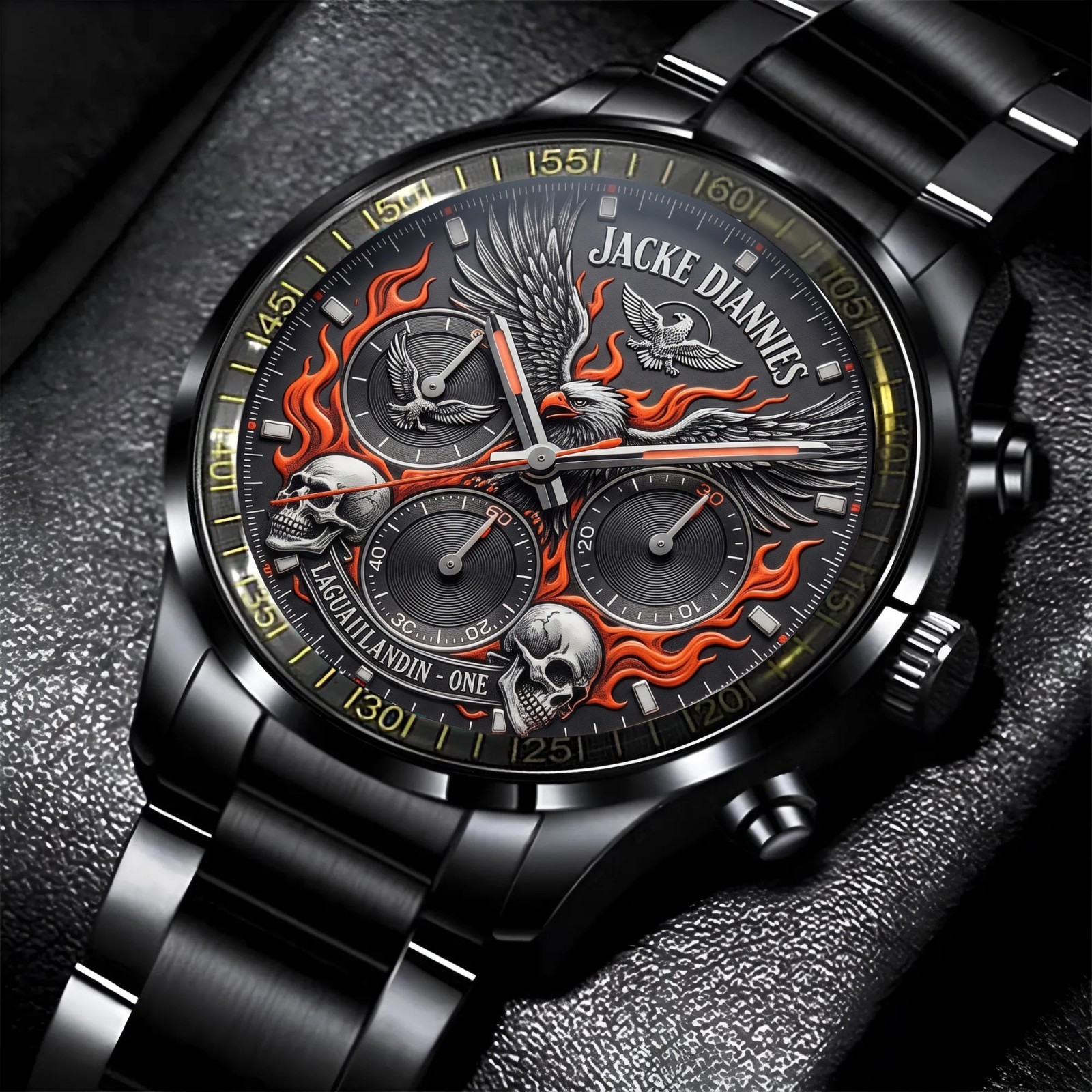 Orlando Harley Davidson Bike Week Black Stainless Steel Watch Biker Gift