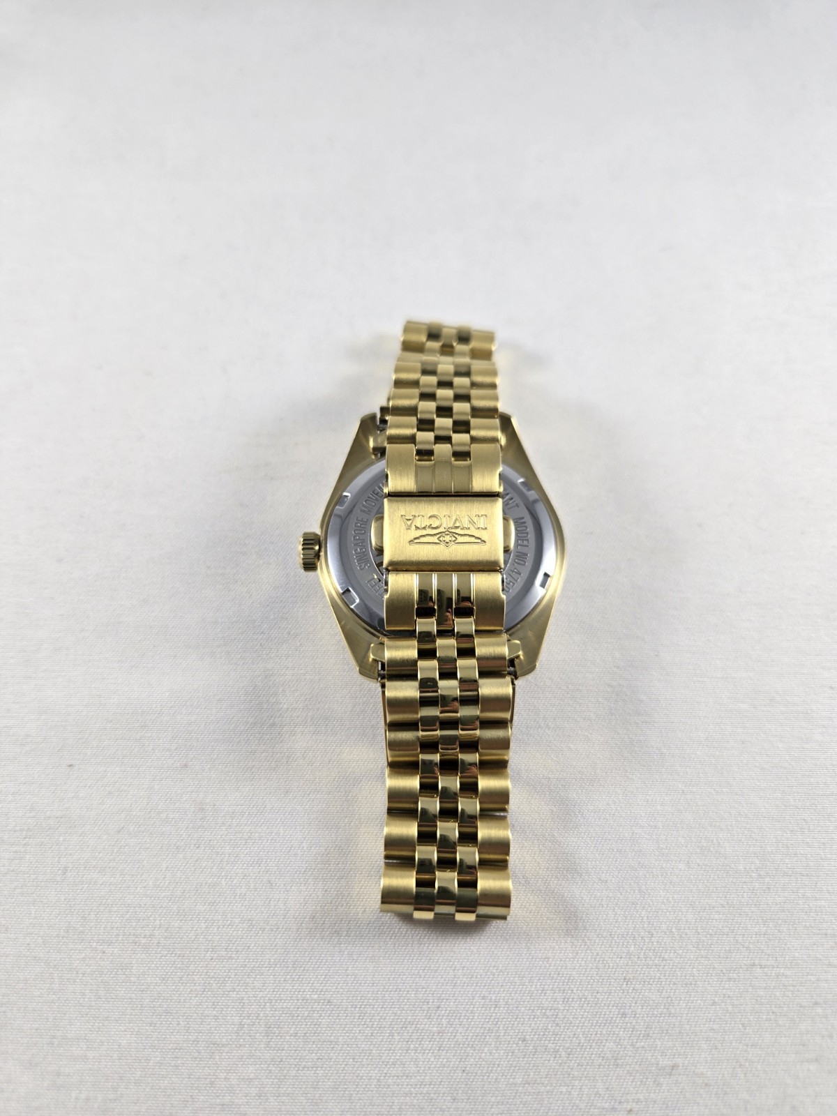 Authentic Invicta 29388 Quartz Watch Gold Dial Stainless Steel 43mm Men