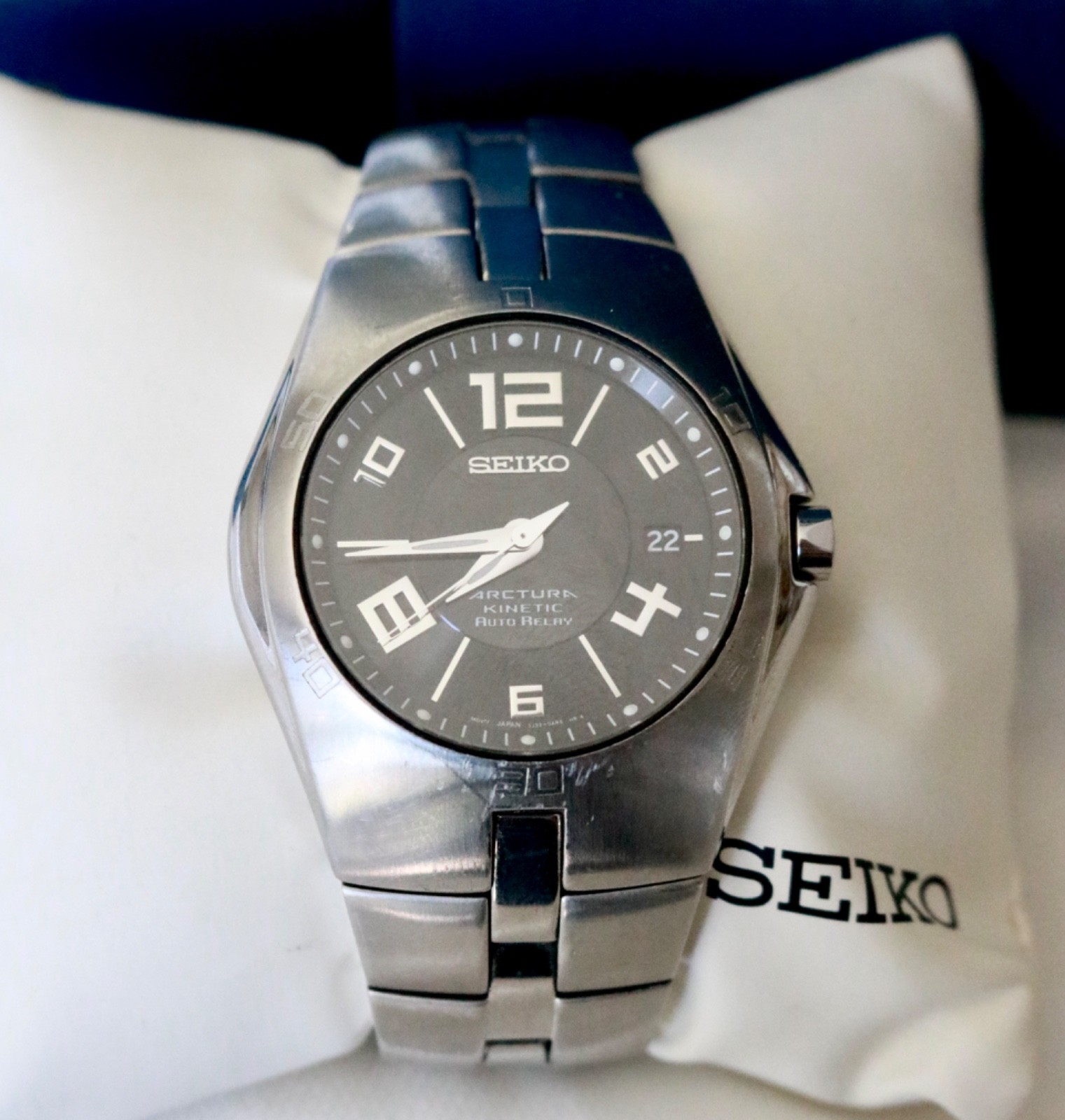 Seiko Arctura 5J32-0AP0 Auto RelayBlack Dial Sapphire See Video