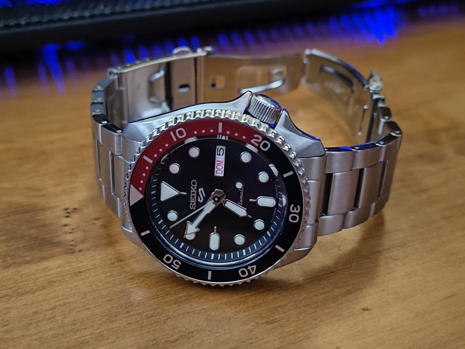 Seiko 5 Sports Watch SRPD53K1 Blue/Red Pepsi