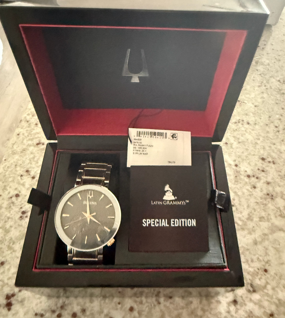 Bulova Latin GRAMMY Limited Edition 98A309 Men 42mm Two Tone (Full Set)