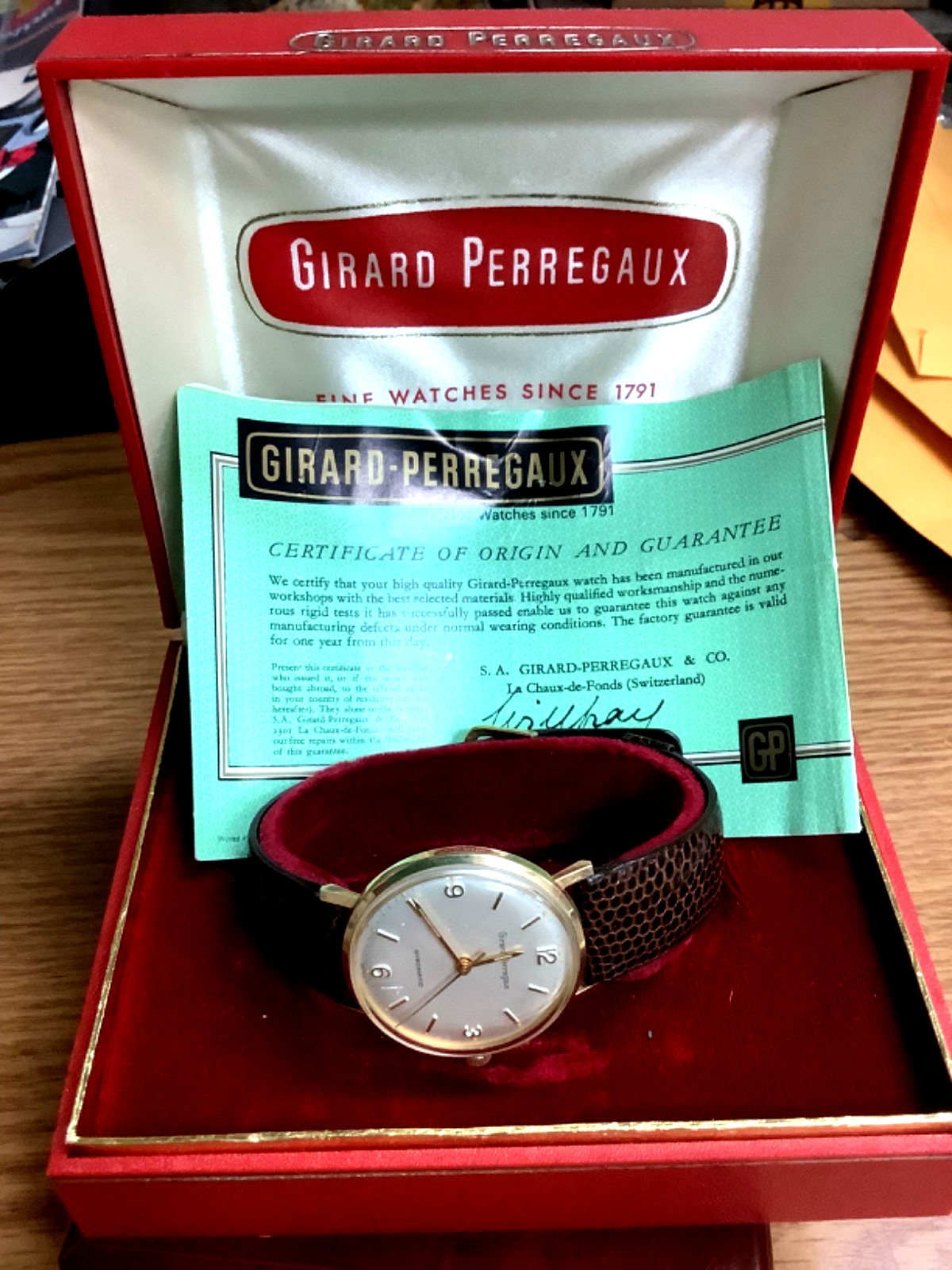 Girard-Perregaux Gyromatic Men’s Watch Automatic 10k Gold Filled Case Runs!