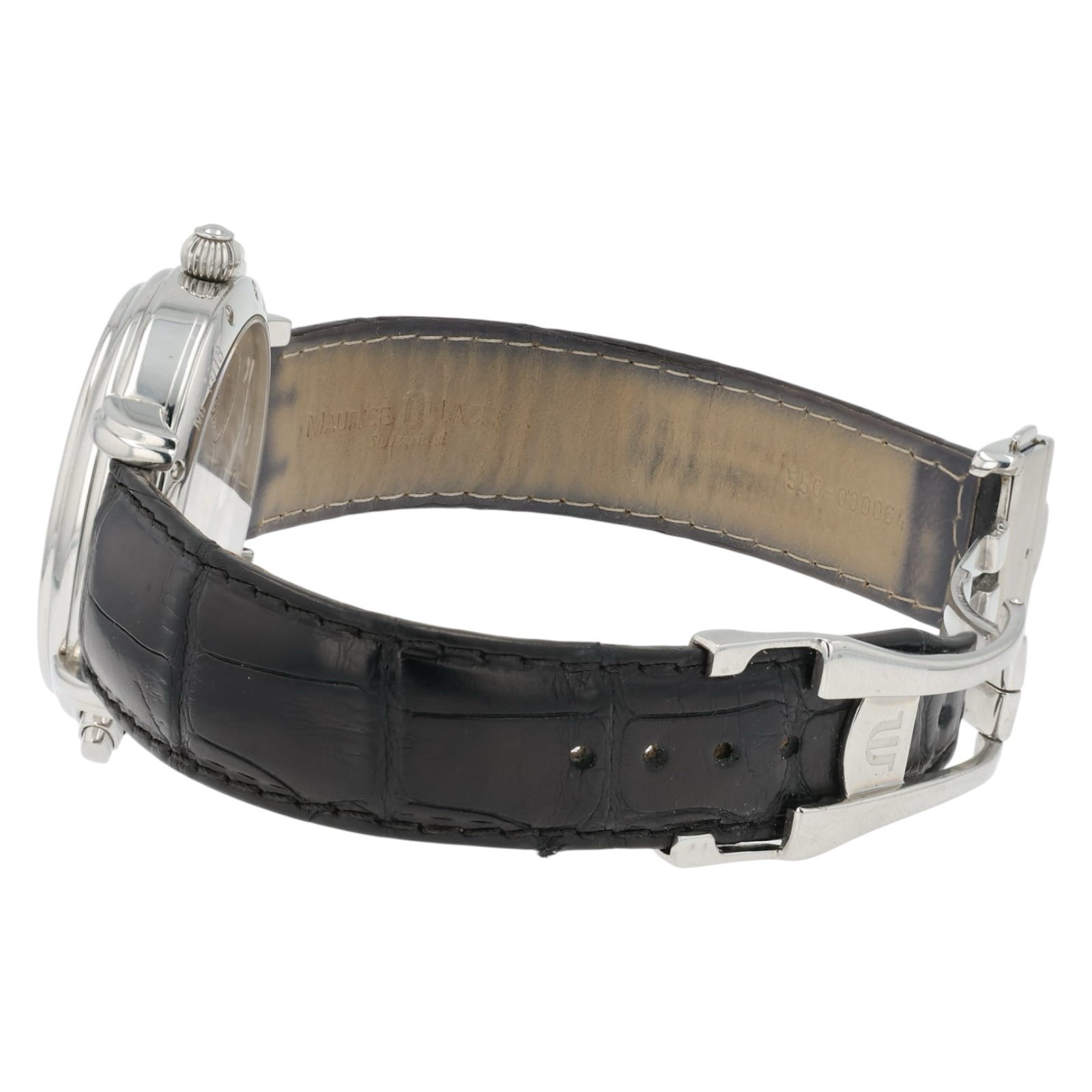 Maurice Lacroix Silver Dial Stainless Steel 43mm Manual Wind Men’s Watch MP7018