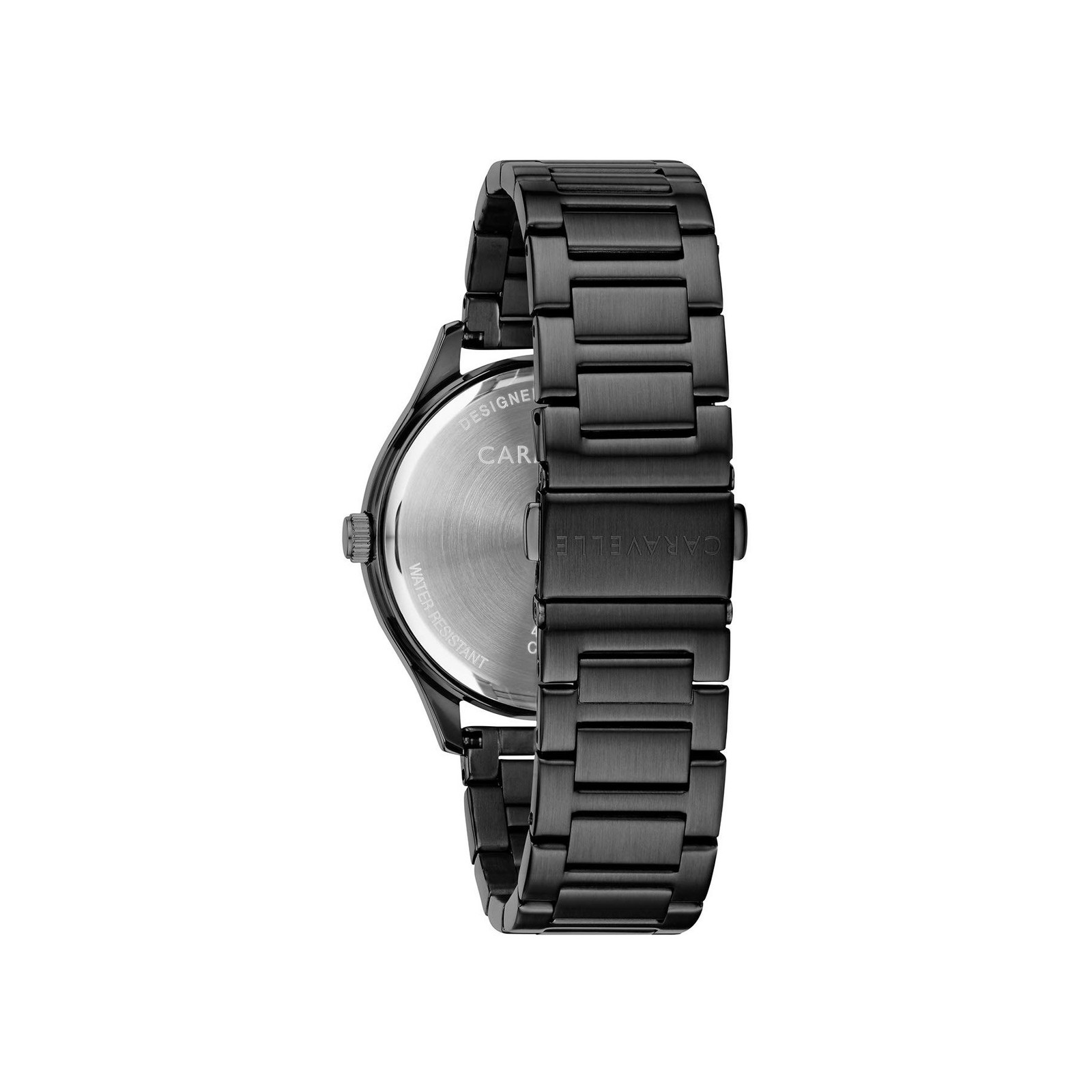 Caravelle by Bulova Men’s min/Max Quartz Black Ion Plated Stainless Steel 24 …