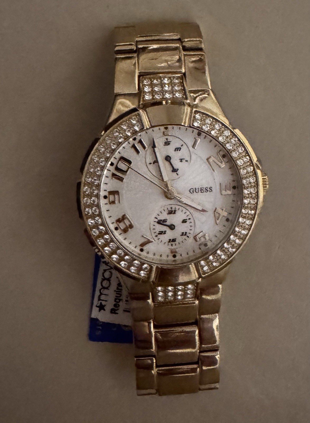 Guess Women Watch-50 Meters/165 Feet Steel Japan Movt I16540L1(Working)