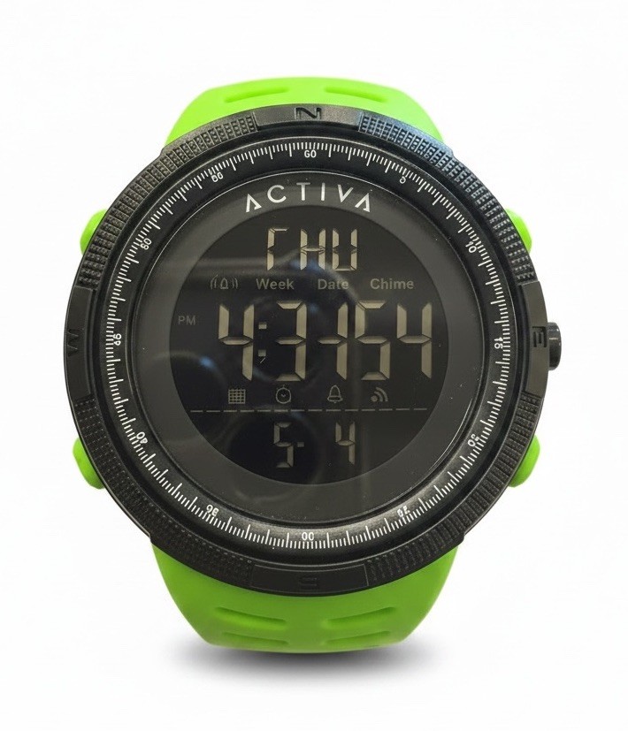 Activa x Invicta Digital Essentials Mens Watch 50mm Green Sports ACW1915-005 New
