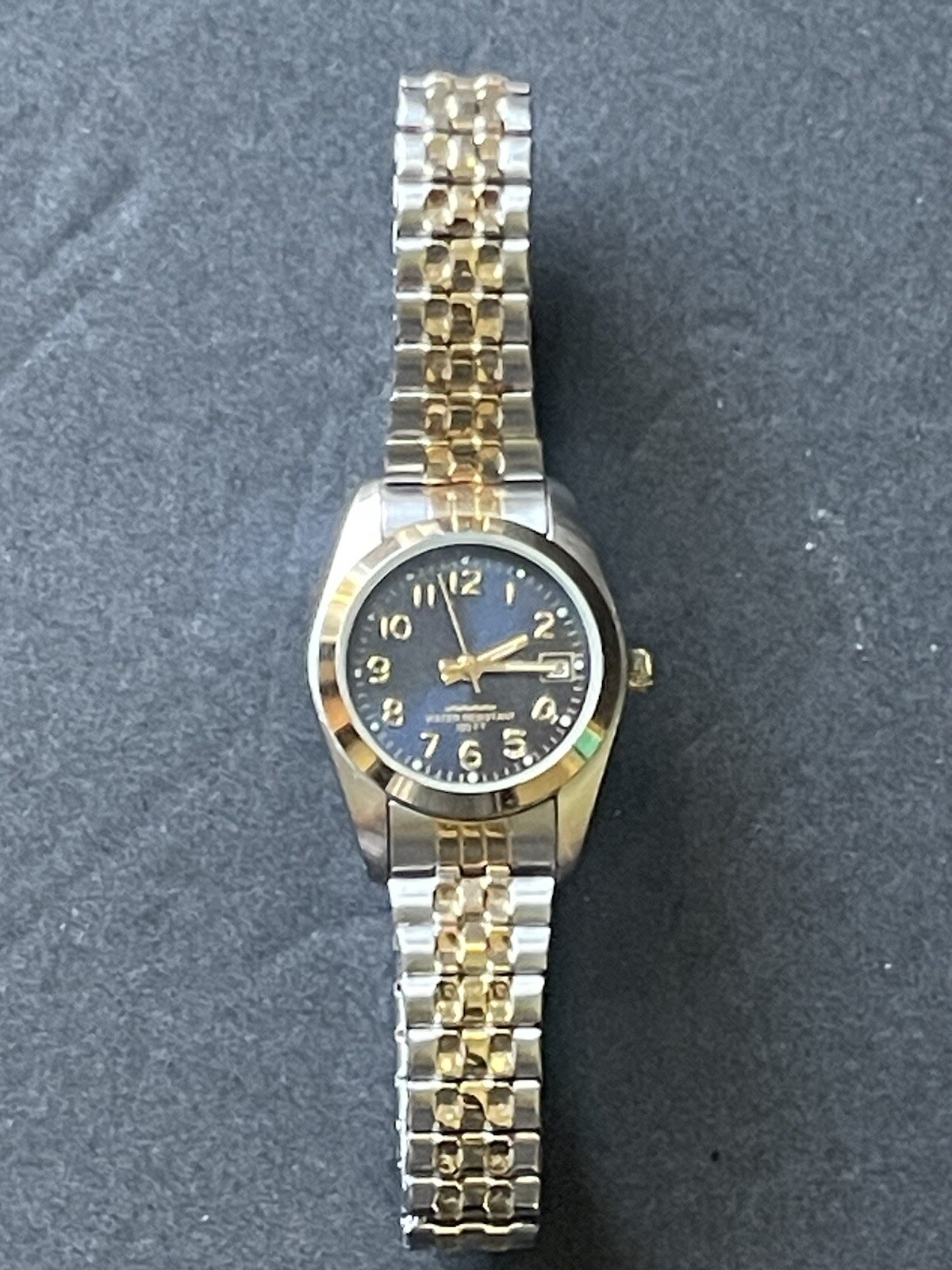 Womens Vintage Silver Tone Gold Tone Casual Dress WS770 Blue Watch Face