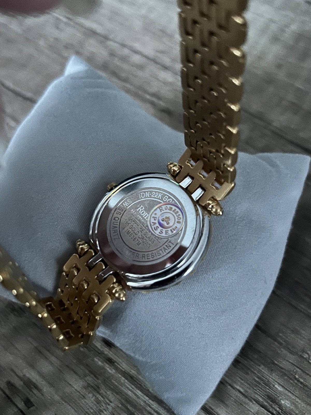 Romanson Tulip Quartz Watch – 22K Gold Plated, Two-Tone Bracelet