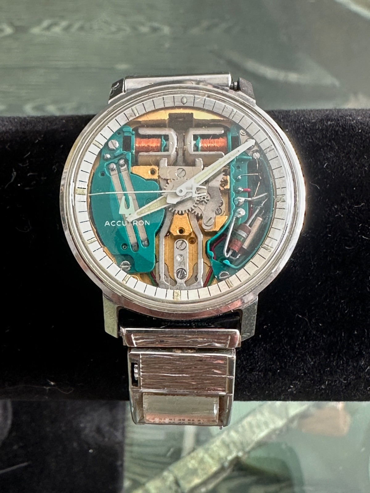1970 Bulova Accutron Spaceview #2528 Tuning Fork 214 Men’s Watch Original