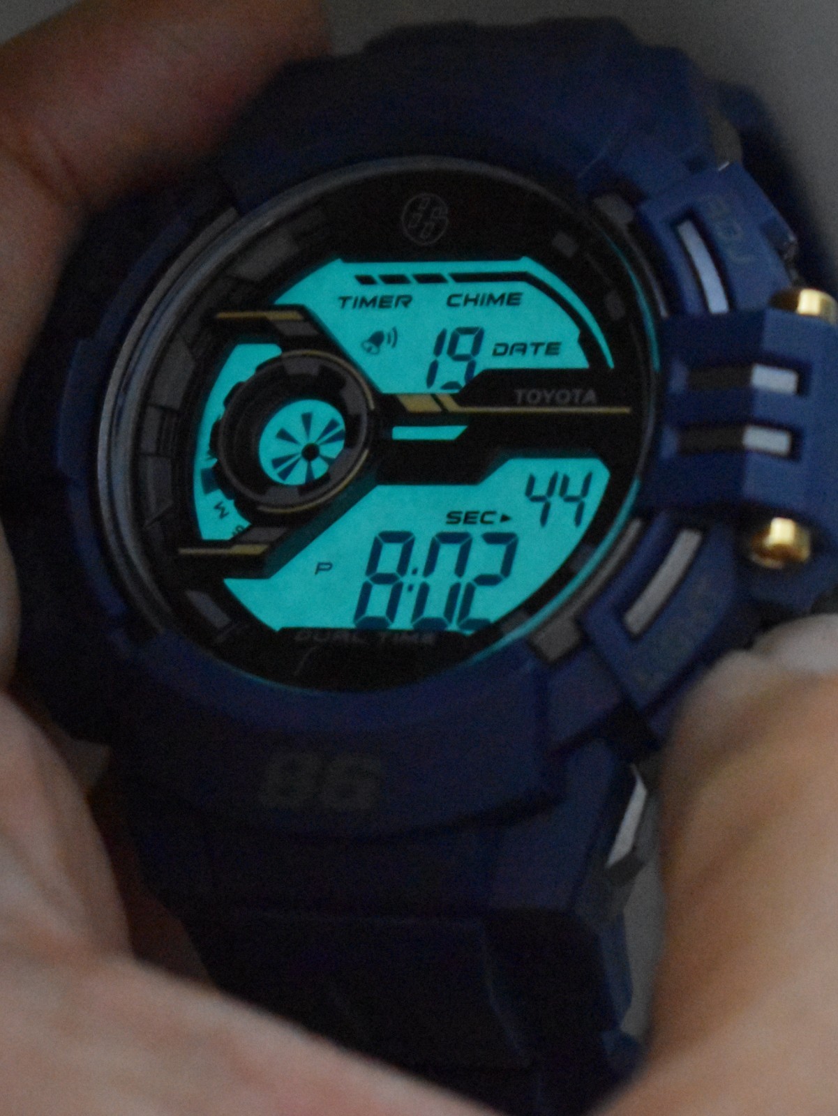 Toyota 86 Digital Sports Watch Blue Sports Watch JDM Style Backlight Chronograph
