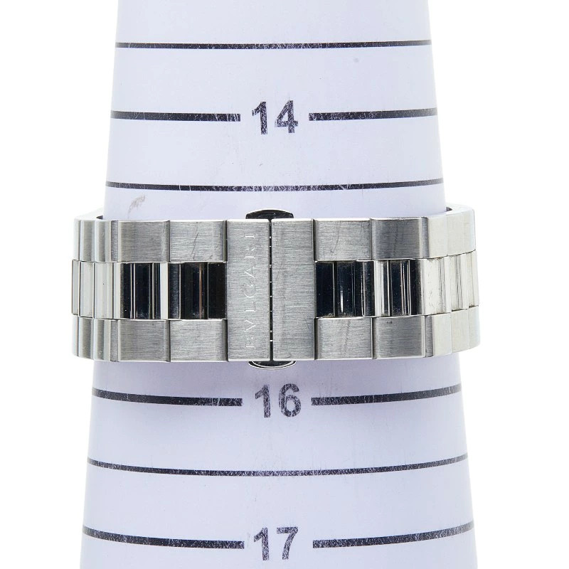 BVLGARI Solo Tempo ST37S Men’s Quartz Steel Watch Black Dial