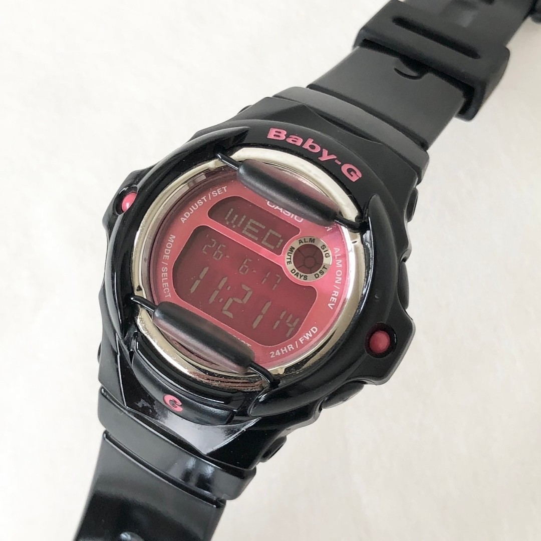 Working Good Condition CASIO Baby G Digital Watch Black Pink