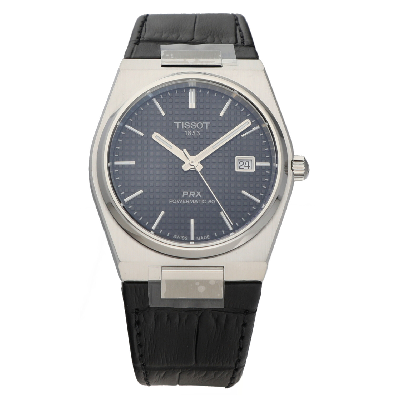 Tissot PRX T137.407.16.051.00 Powermatic 80 Black Dial 40mm Leather Men’s Watch