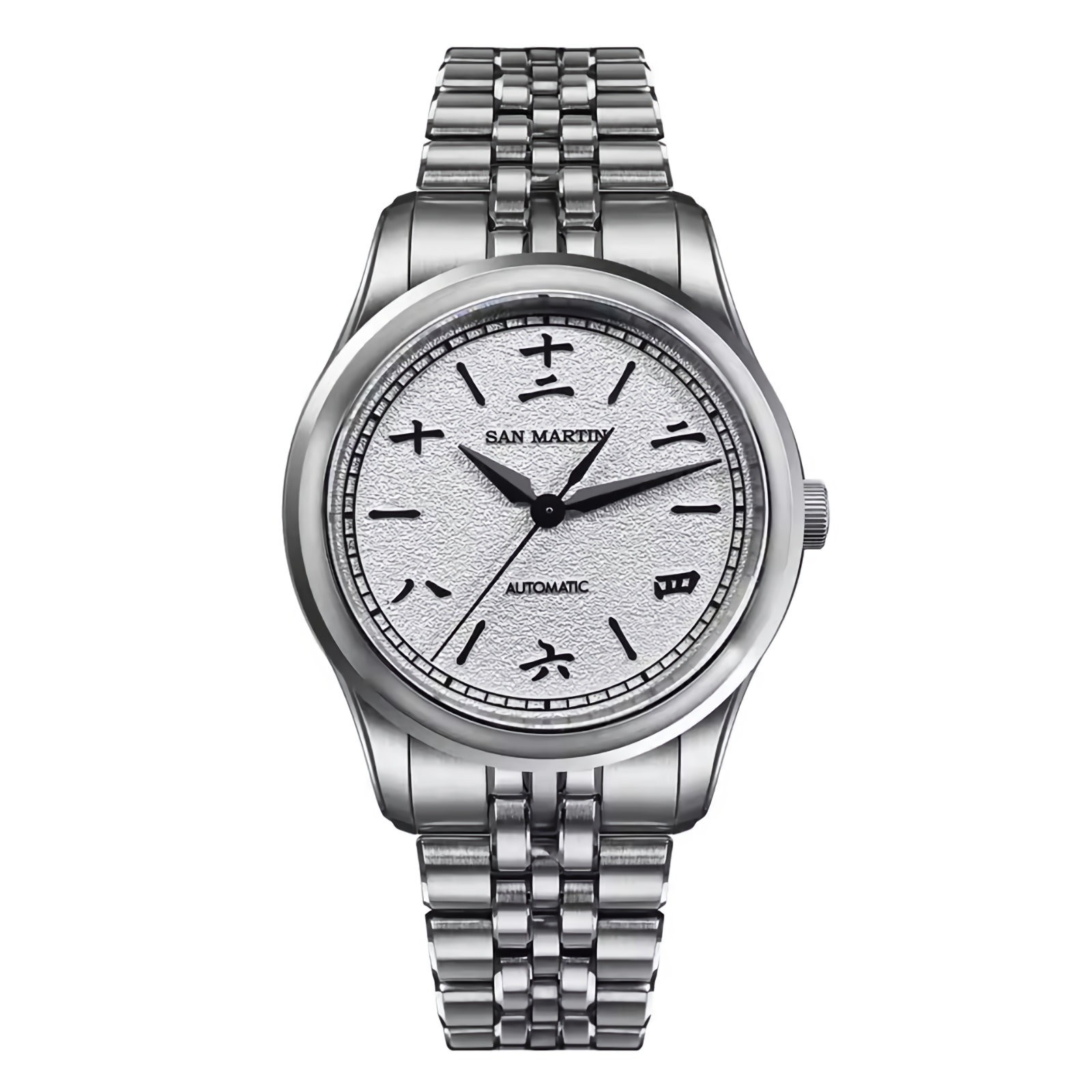 SAN MARTIN SN0144-CG4 Miyota 90S5 MOP/Sparkle Dial 39mm Chinese Style Gada Watch