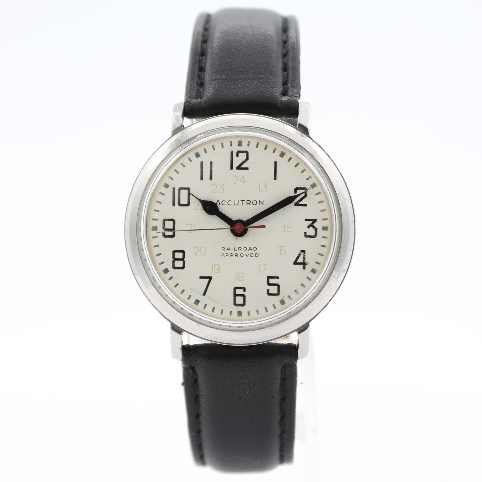 Vintage 1971 Accutron UFO Railroad Approved Men’s Tuning Fork Wristwatch 214