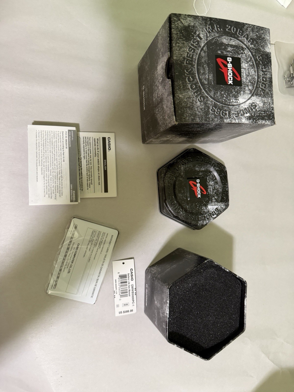 Casio G-Shock GMWB5000PC Full Metal Square Bluetooth Solar Digital