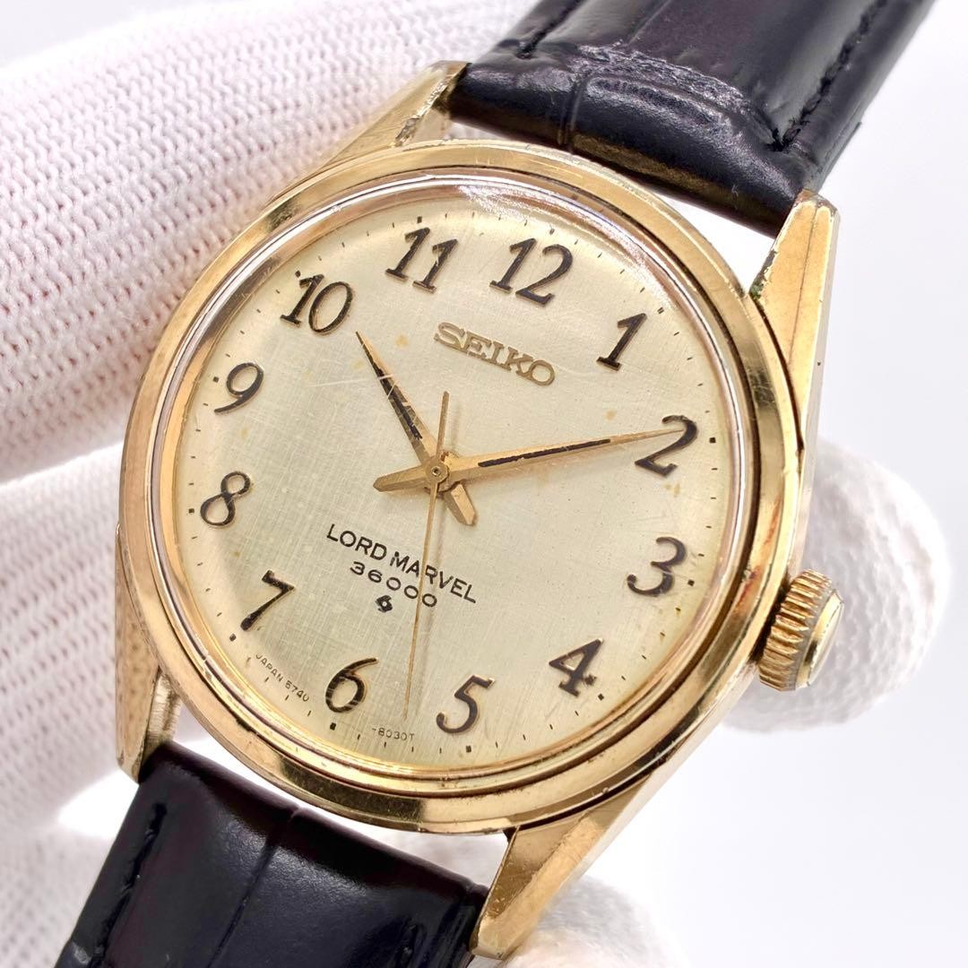 1965 SEIKO Lord Marvel 36000 5740-8000 Watch Used