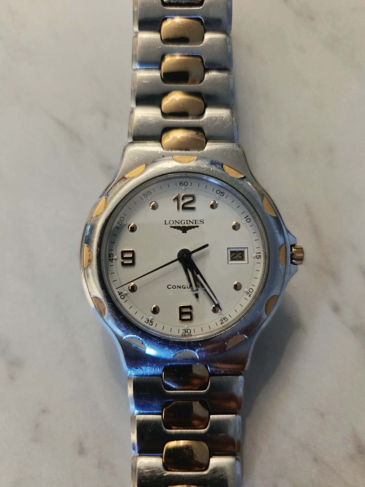 Longines Conquest White Men’s Watch –