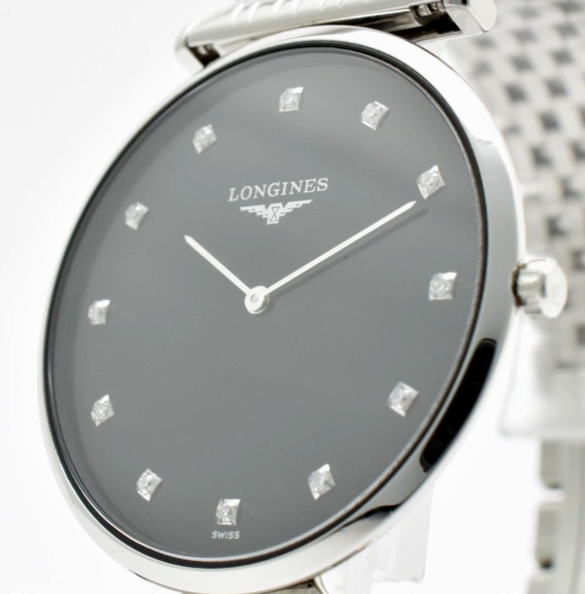 Longines La Grande Classique L4.709.4 Quartz Men’s Watch Black Dial Stainless