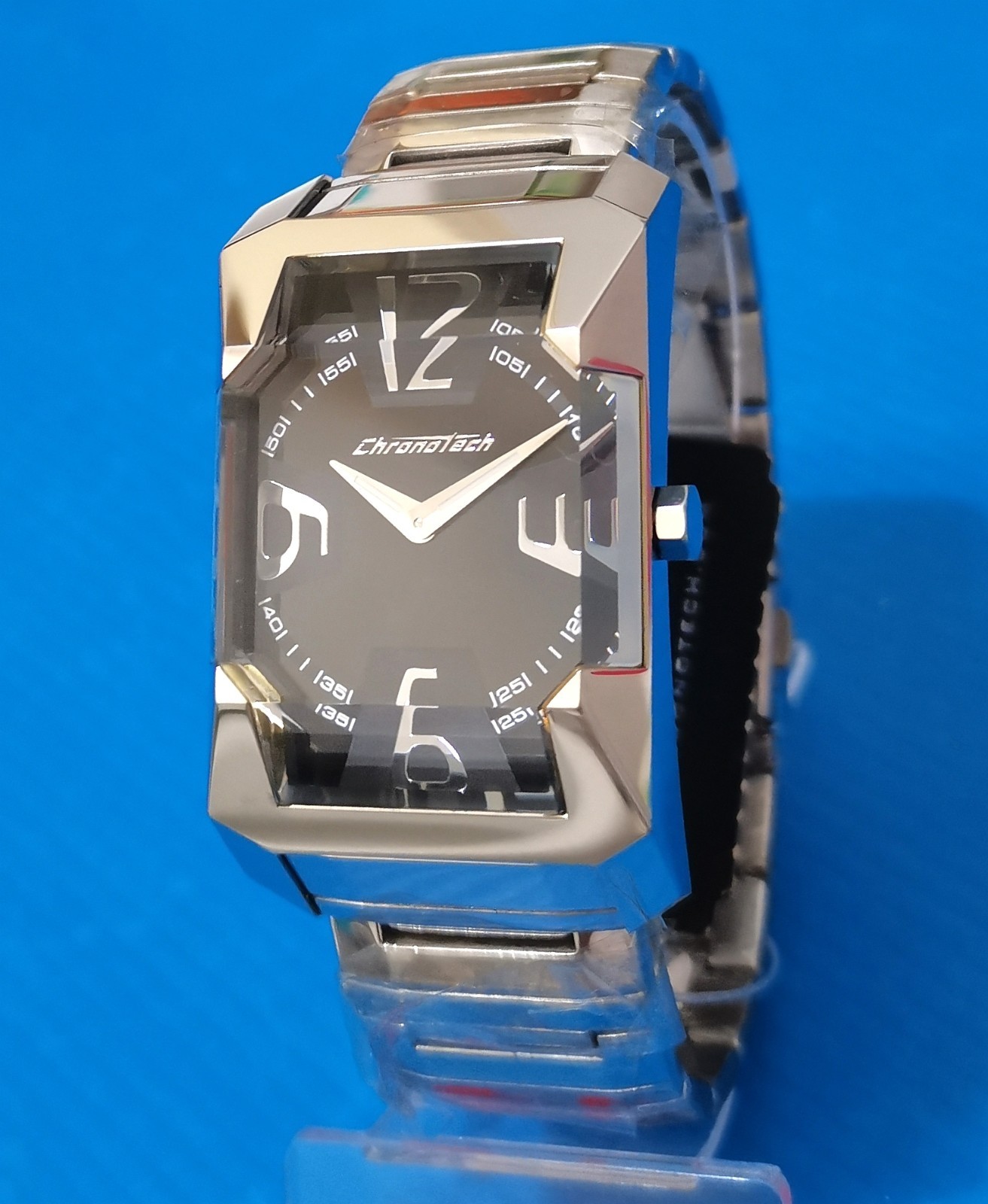 chronotech watch case saqara only time full s.steel