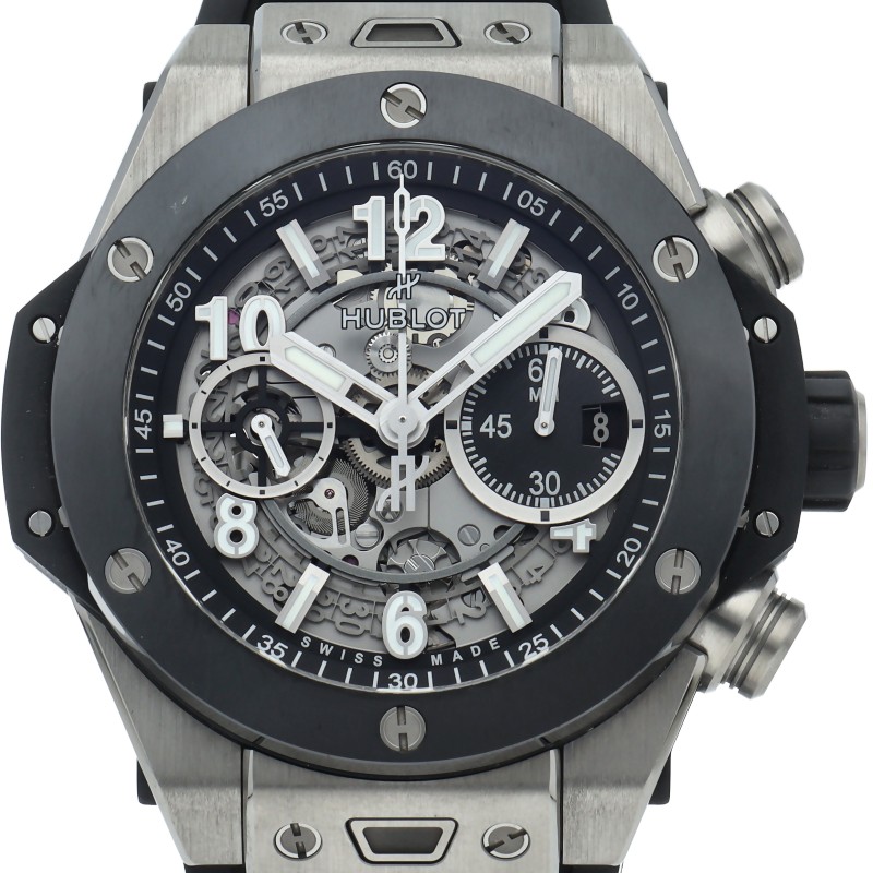 Hublot Big Bang Unico Titanium Ceramic 421.NM.1170.RX 44mm Skeleton Dial #LPW406